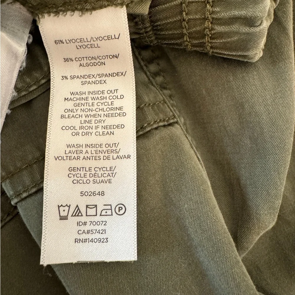 Lou & Grey Cosmic Drawstring Joggers Olive Army Green S - Picture 10 of 14